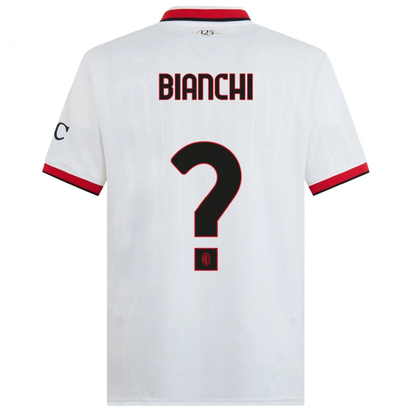 Danxen Herren Alessandro Bianchi #0 Weiß Schwarz Rot Auswärtstrikot Trikot 2024/25 T-Shirt