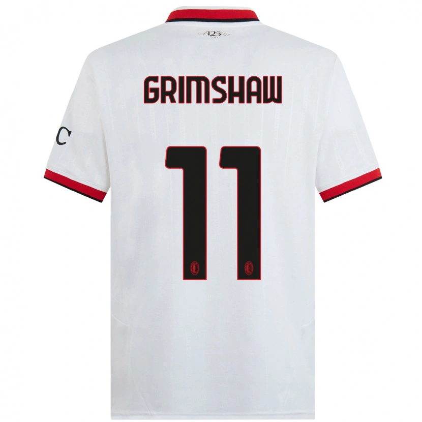 Danxen Herren Christy Grimshaw #11 Weiß Schwarz Rot Auswärtstrikot Trikot 2024/25 T-Shirt