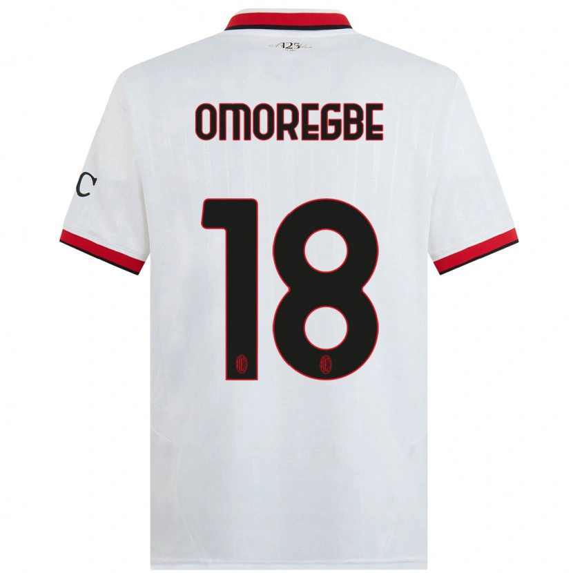 Danxen Herren Bob Murphy Omoregbe #18 Weiß Schwarz Rot Auswärtstrikot Trikot 2024/25 T-Shirt
