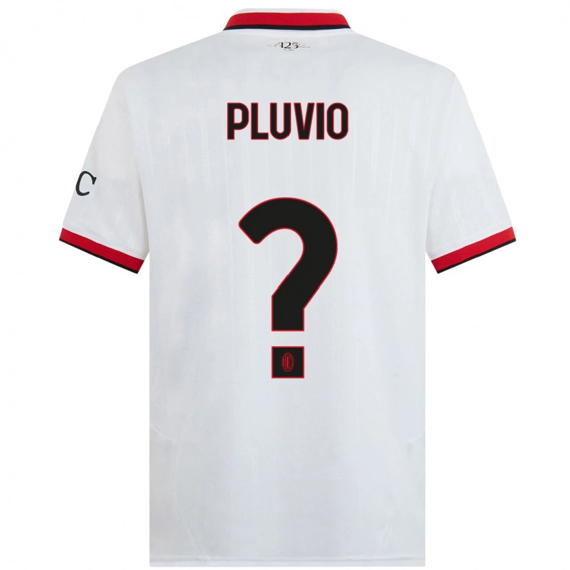 Danxen Herren Nicholas Pluvio #0 Weiß Schwarz Rot Auswärtstrikot Trikot 2024/25 T-Shirt