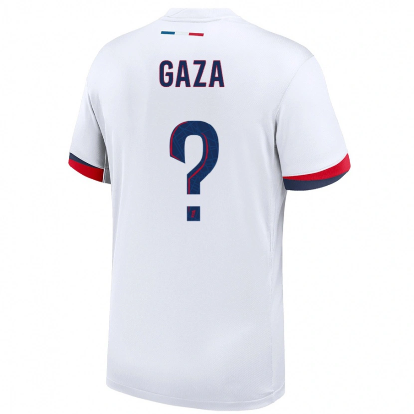 Danxen Herren Johnny Gaza #0 Weiß Blau Rot Auswärtstrikot Trikot 2024/25 T-Shirt