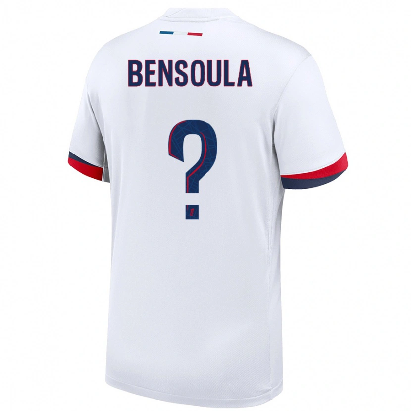 Danxen Herren Kamil Bensoula #0 Weiß Blau Rot Auswärtstrikot Trikot 2024/25 T-Shirt