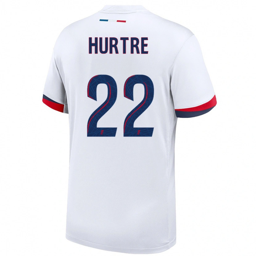 Danxen Herren Oceane Hurtre #22 Weiß Blau Rot Auswärtstrikot Trikot 2024/25 T-Shirt