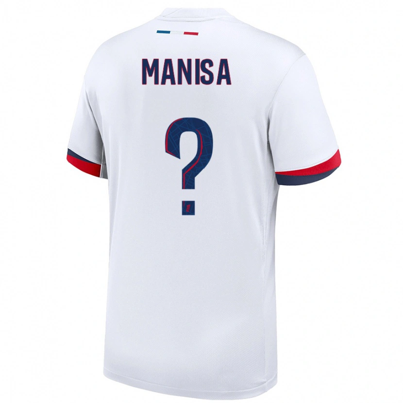 Danxen Herren Lenny Manisa #0 Weiß Blau Rot Auswärtstrikot Trikot 2024/25 T-Shirt