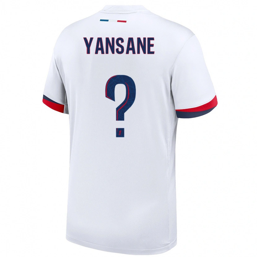 Danxen Herren Sekou Yansane #0 Weiß Blau Rot Auswärtstrikot Trikot 2024/25 T-Shirt