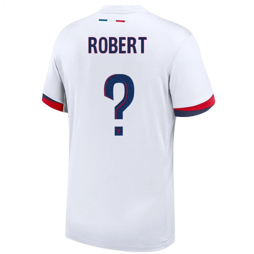 Danxen Herren Laure Robert #0 Weiß Blau Rot Auswärtstrikot Trikot 2024/25 T-Shirt