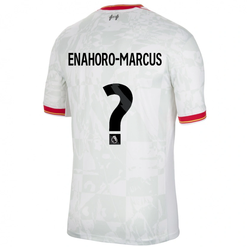 Danxen Herren Louis Enahoro-Marcus #0 Weiß Rot Schwarz Ausweichtrikot Trikot 2024/25 T-Shirt