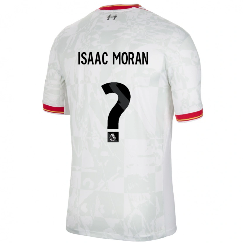 Danxen Herren Isaac Moran #0 Weiß Rot Schwarz Ausweichtrikot Trikot 2024/25 T-Shirt