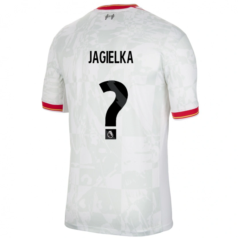 Danxen Herren Zac Jagielka #0 Weiß Rot Schwarz Ausweichtrikot Trikot 2024/25 T-Shirt