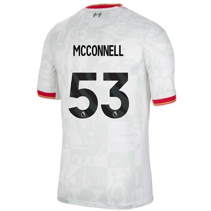 Danxen Herren James Mcconnell #53 Weiß Rot Schwarz Ausweichtrikot Trikot 2024/25 T-Shirt