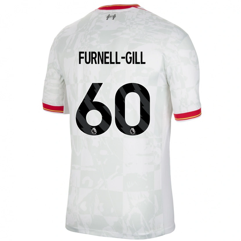 Danxen Herren Luca Furnell-Gill #60 Weiß Rot Schwarz Ausweichtrikot Trikot 2024/25 T-Shirt