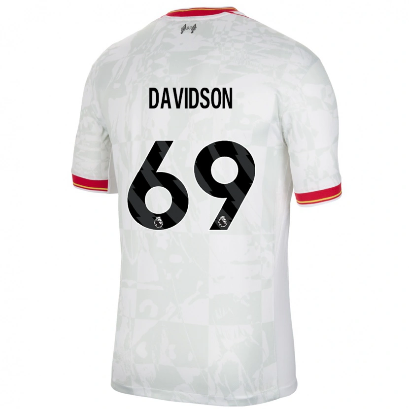 Danxen Herren Josh Davidson #69 Weiß Rot Schwarz Ausweichtrikot Trikot 2024/25 T-Shirt