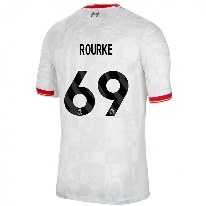 Danxen Herren Fidel O'rourke #69 Weiß Rot Schwarz Ausweichtrikot Trikot 2024/25 T-Shirt