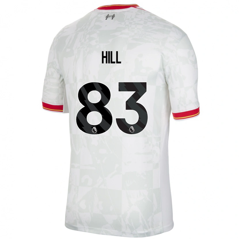 Danxen Herren Thomas Hill #83 Weiß Rot Schwarz Ausweichtrikot Trikot 2024/25 T-Shirt