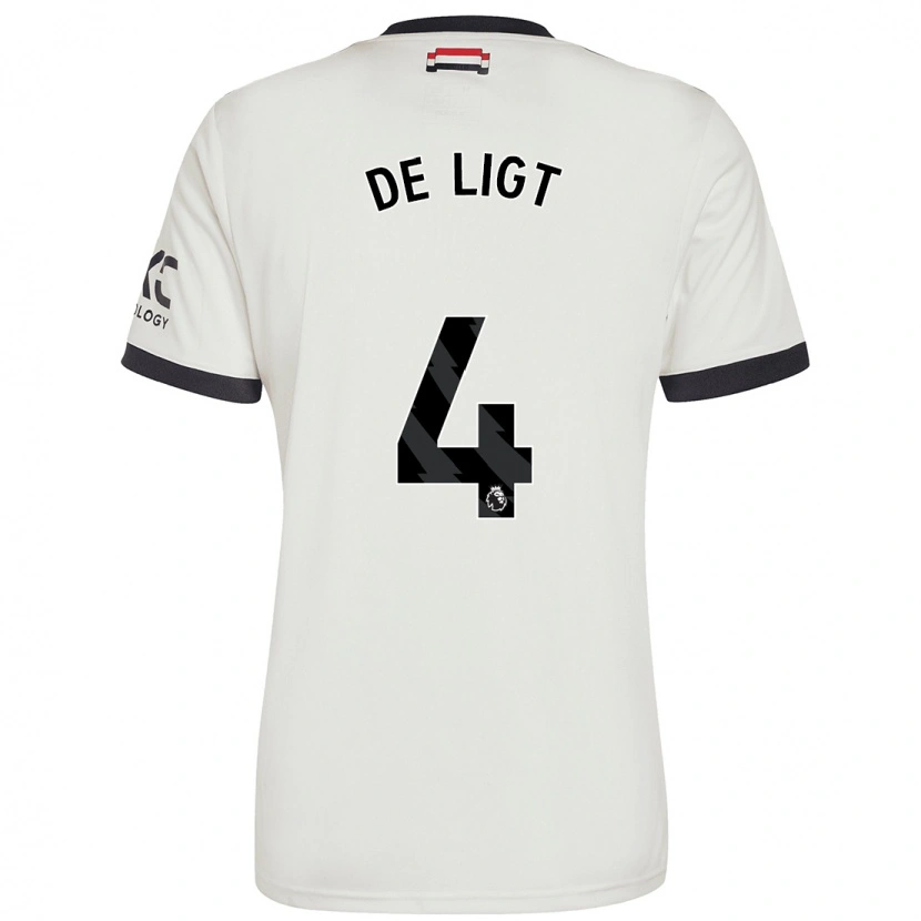 Danxen Herren Matthijs De Ligt #4 Cremeweiß Ausweichtrikot Trikot 2024/25 T-Shirt