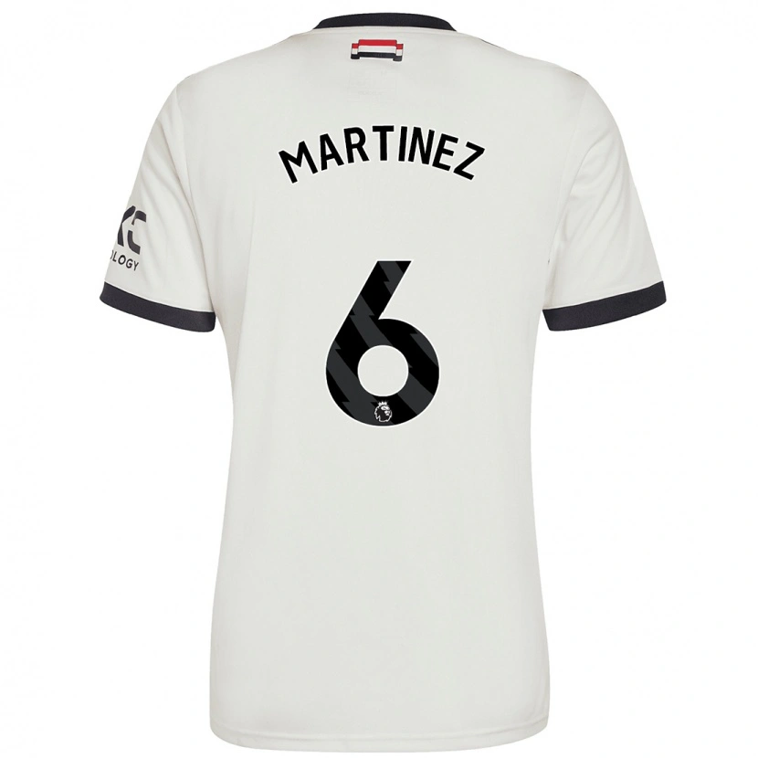 Danxen Herren Lisandro Martínez #6 Cremeweiß Ausweichtrikot Trikot 2024/25 T-Shirt