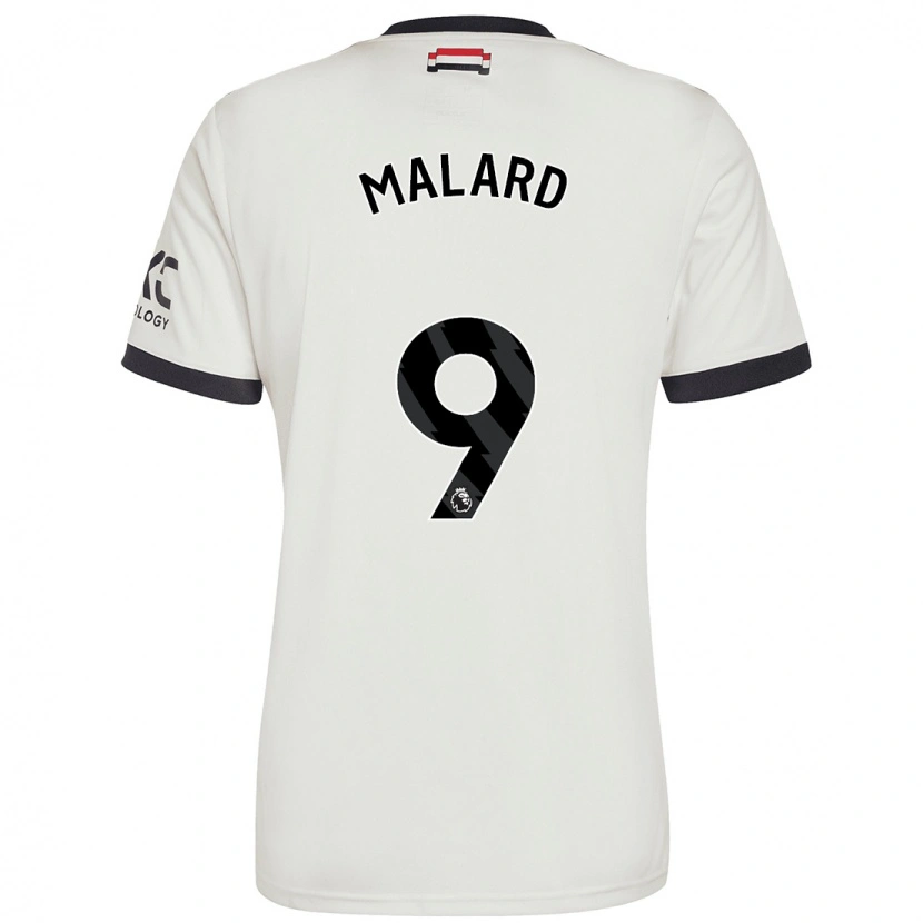 Danxen Herren Melvine Malard #9 Cremeweiß Ausweichtrikot Trikot 2024/25 T-Shirt