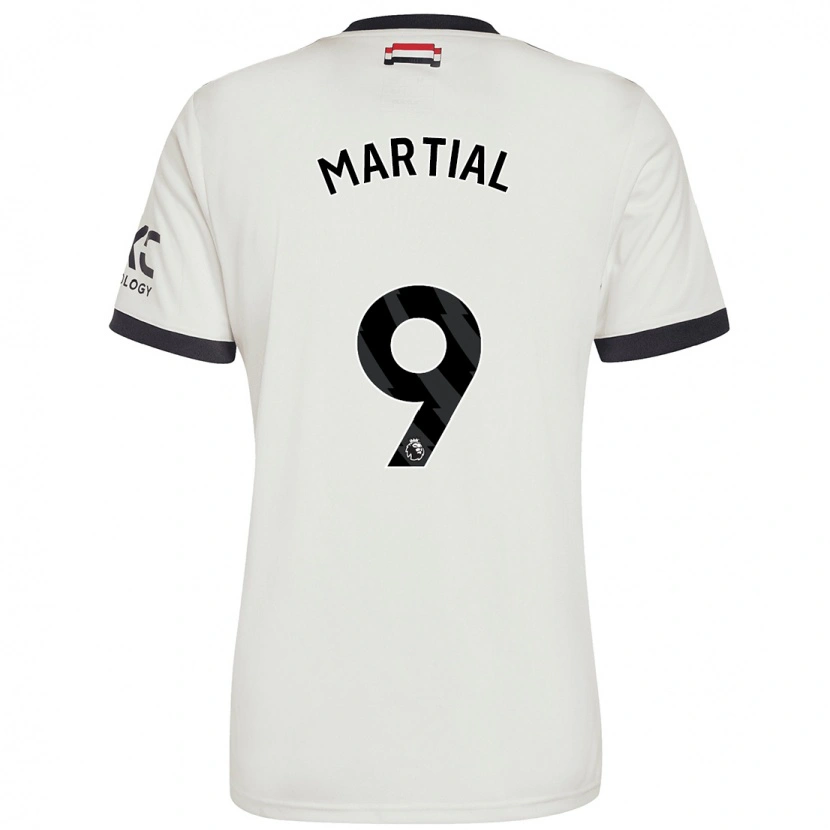 Danxen Herren Anthony Martial #9 Cremeweiß Ausweichtrikot Trikot 2024/25 T-Shirt