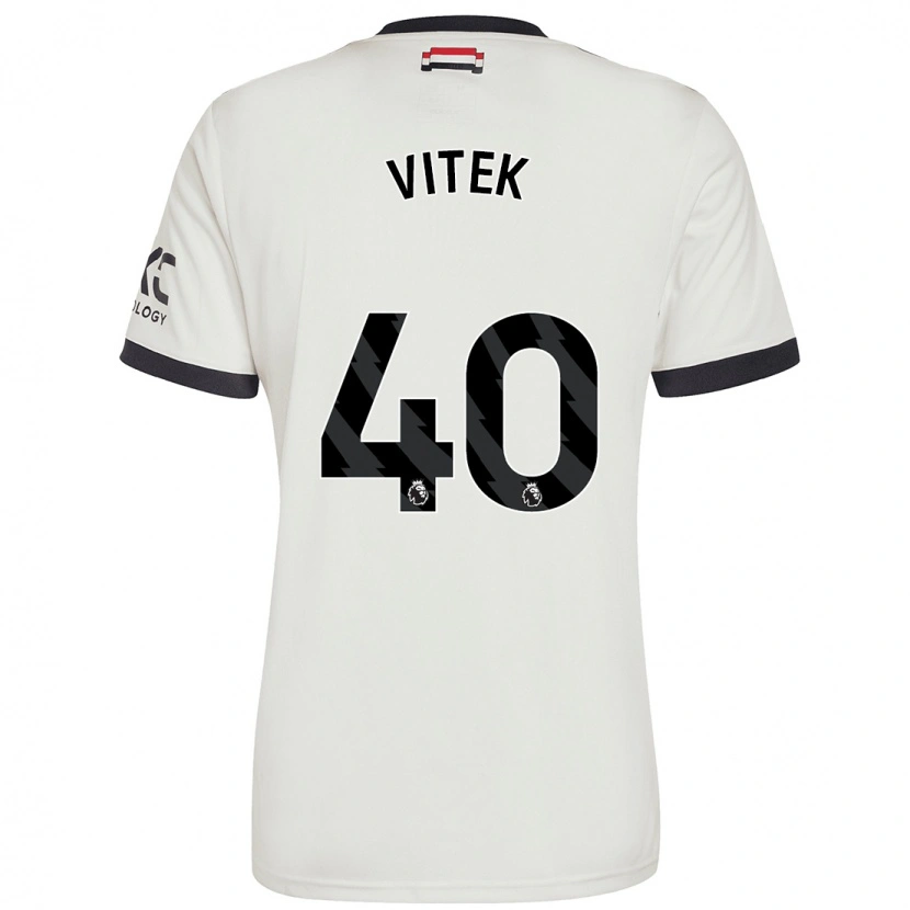 Danxen Herren Radek Vitek #40 Cremeweiß Ausweichtrikot Trikot 2024/25 T-Shirt