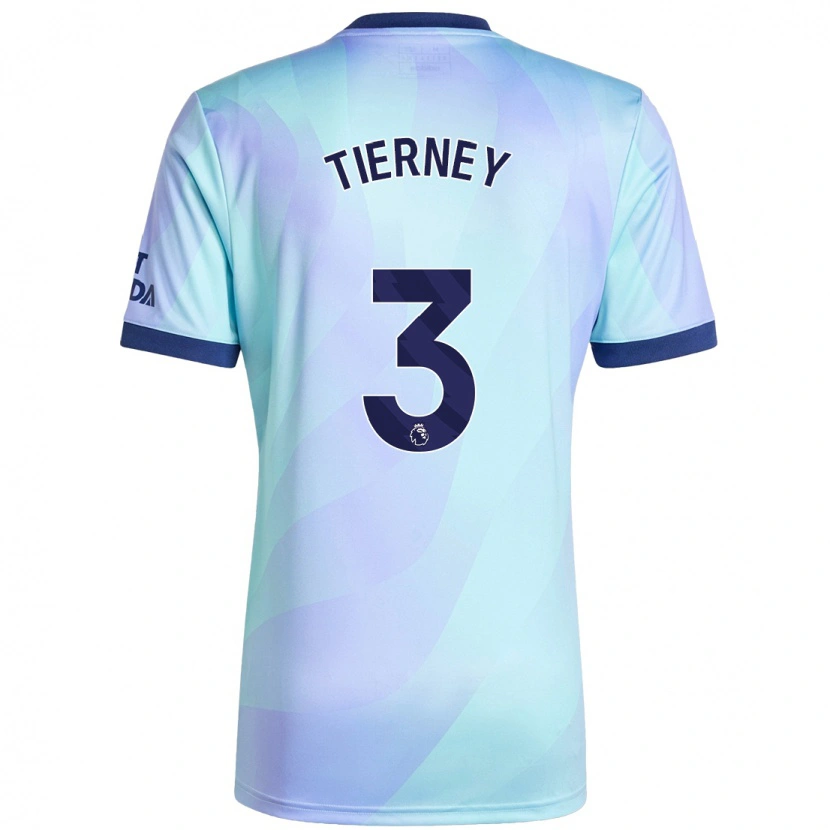 Danxen Herren Kieran Tierney #3 Aquamarin Ausweichtrikot Trikot 2024/25 T-Shirt