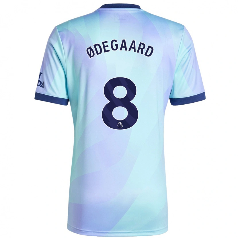 Danxen Herren Martin Ødegaard #8 Aquamarin Ausweichtrikot Trikot 2024/25 T-Shirt