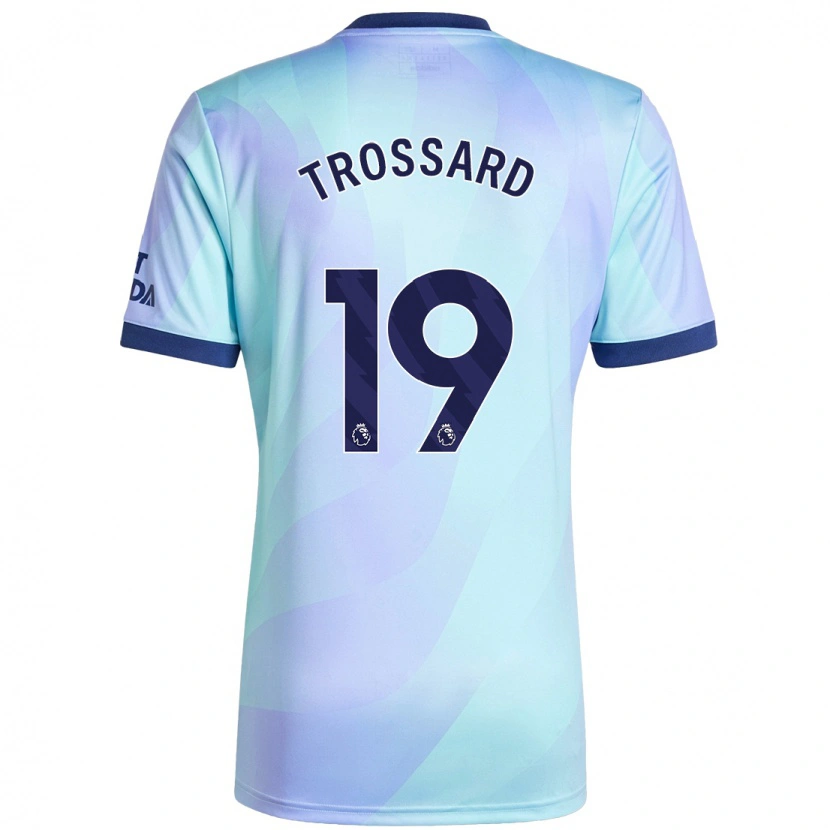Danxen Herren Leandro Trossard #19 Aquamarin Ausweichtrikot Trikot 2024/25 T-Shirt