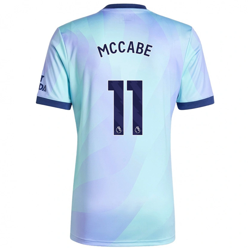 Danxen Herren Katie Mccabe #11 Aquamarin Ausweichtrikot Trikot 2024/25 T-Shirt