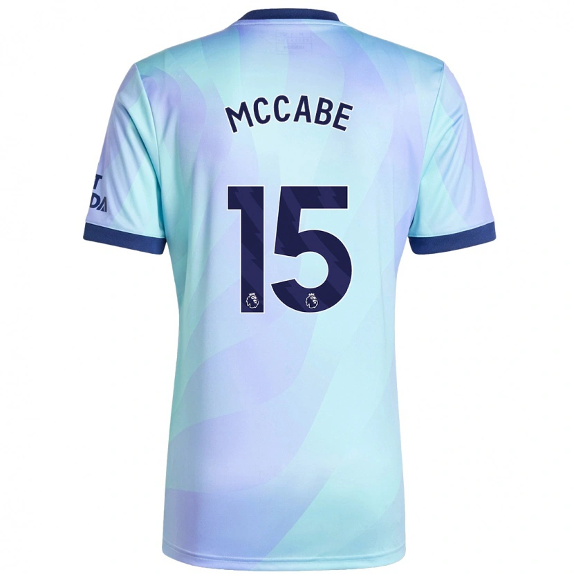Danxen Herren Katie Mccabe #15 Aquamarin Ausweichtrikot Trikot 2024/25 T-Shirt