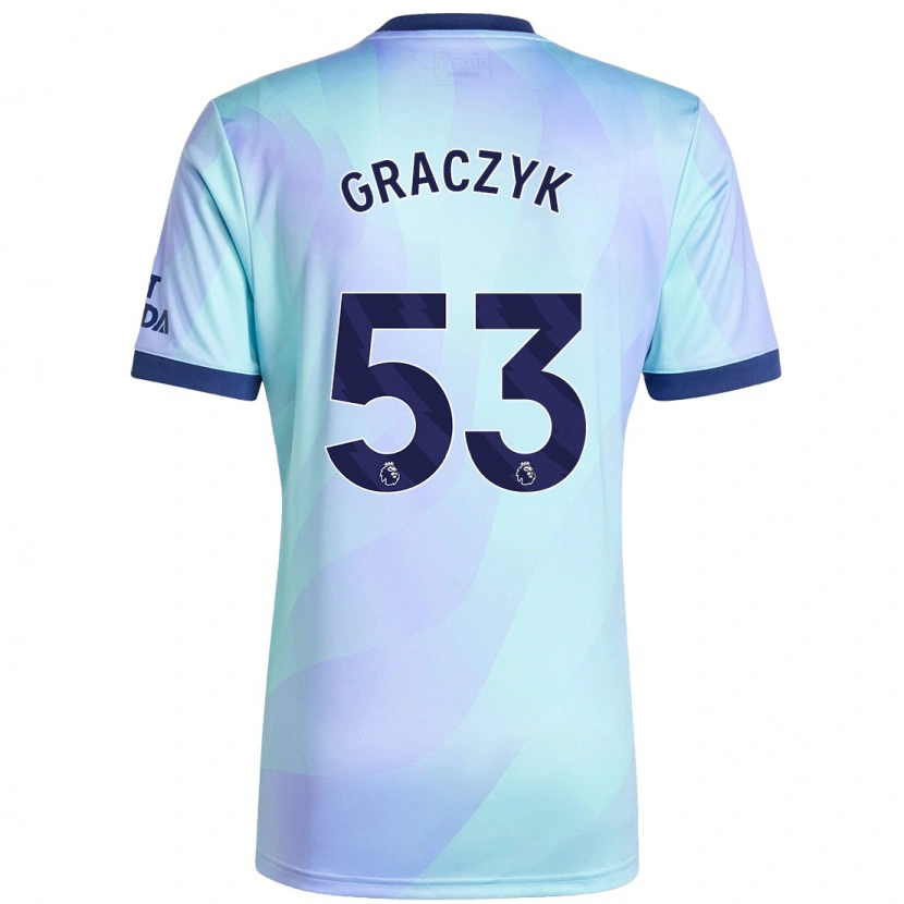 Danxen Herren Hubert Graczyk #53 Aquamarin Ausweichtrikot Trikot 2024/25 T-Shirt