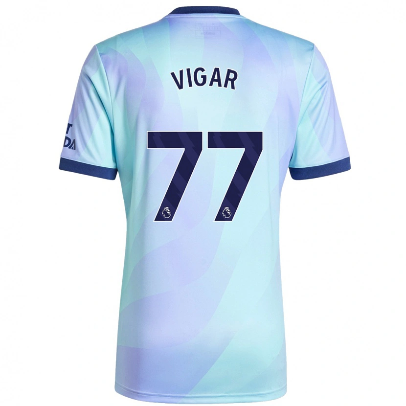 Danxen Herren Billy Vigar #77 Aquamarin Ausweichtrikot Trikot 2024/25 T-Shirt