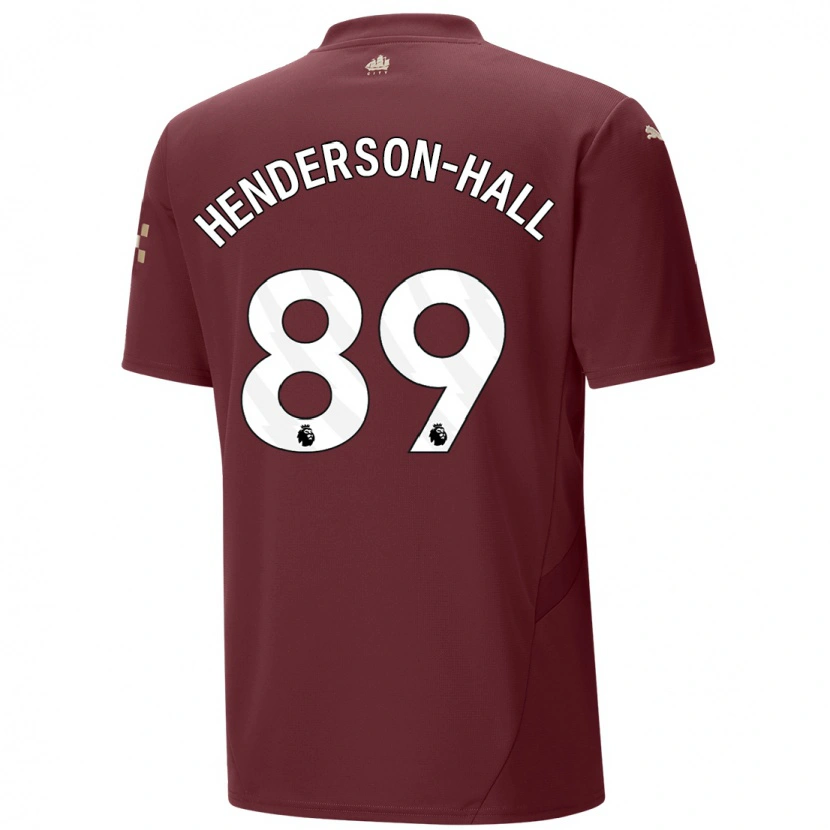 Danxen Herren Matty Henderson-Hall #89 Kastanienbraun Ausweichtrikot Trikot 2024/25 T-Shirt