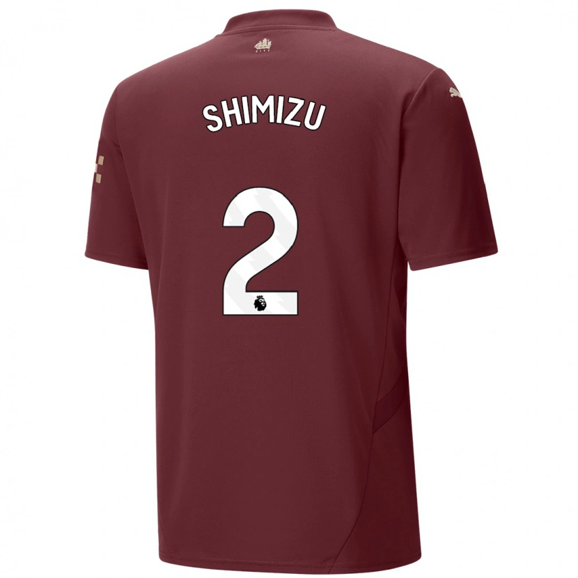 Danxen Herren Risa Shimizu #2 Kastanienbraun Ausweichtrikot Trikot 2024/25 T-Shirt