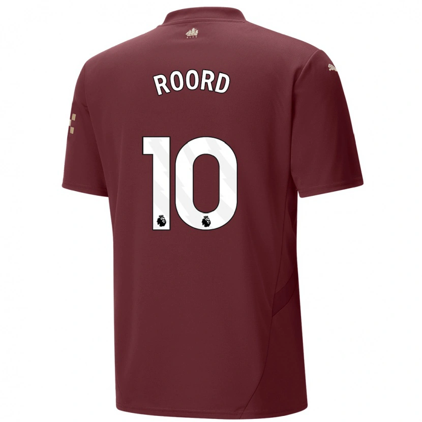 Danxen Herren Jill Roord #10 Kastanienbraun Ausweichtrikot Trikot 2024/25 T-Shirt