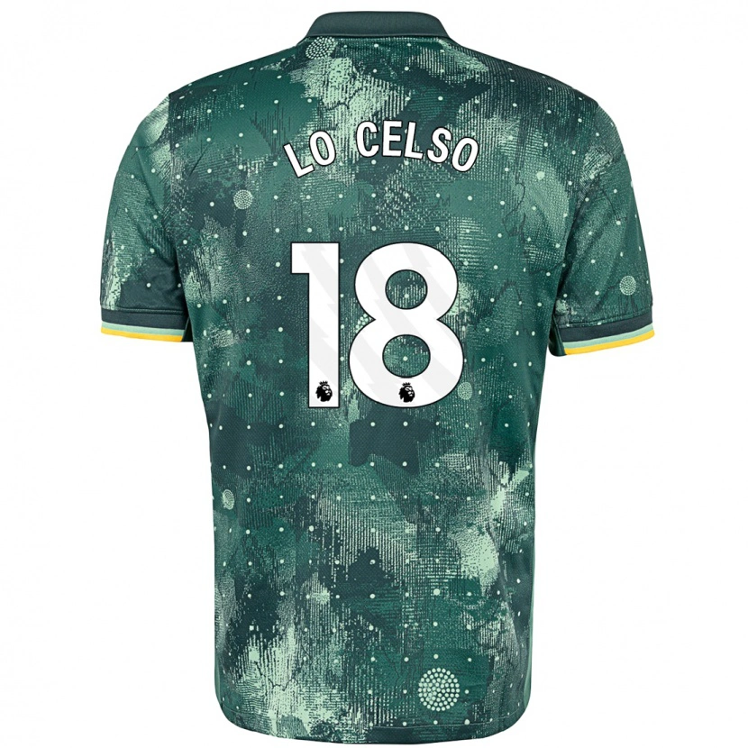 Danxen Herren Giovani Lo Celso #20 Mintgrün Ausweichtrikot Trikot 2024/25 T-Shirt