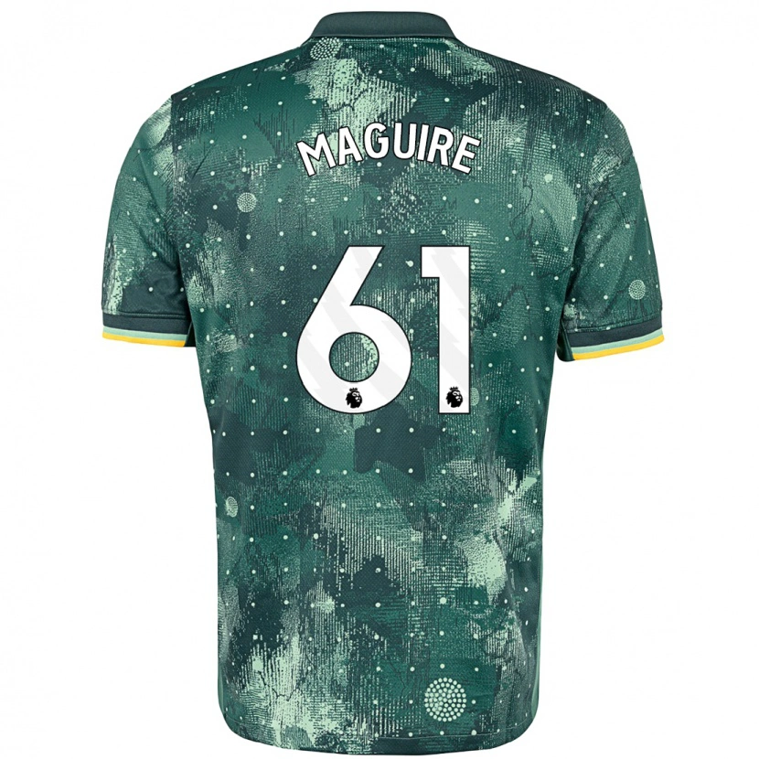 Danxen Herren Aaron Maguire #61 Mintgrün Ausweichtrikot Trikot 2024/25 T-Shirt