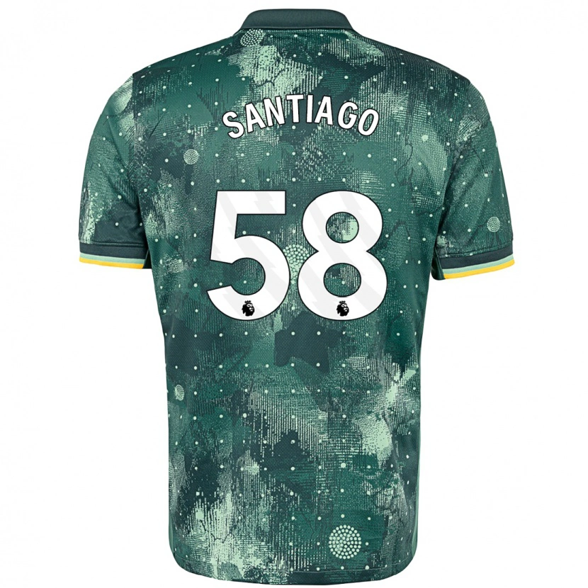 Danxen Herren Yago Santiago #58 Mintgrün Ausweichtrikot Trikot 2024/25 T-Shirt
