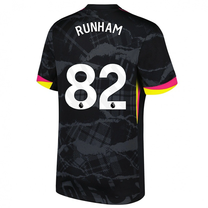 Danxen Herren Frankie Runham #82 Schwarz Rosa Ausweichtrikot Trikot 2024/25 T-Shirt