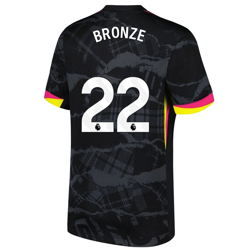 Danxen Herren Lucy Bronze #22 Schwarz Rosa Ausweichtrikot Trikot 2024/25 T-Shirt
