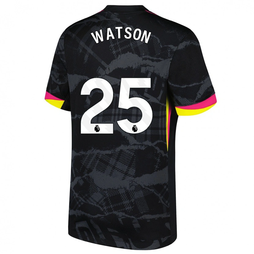 Danxen Herren Lucy Watson #25 Schwarz Rosa Ausweichtrikot Trikot 2024/25 T-Shirt