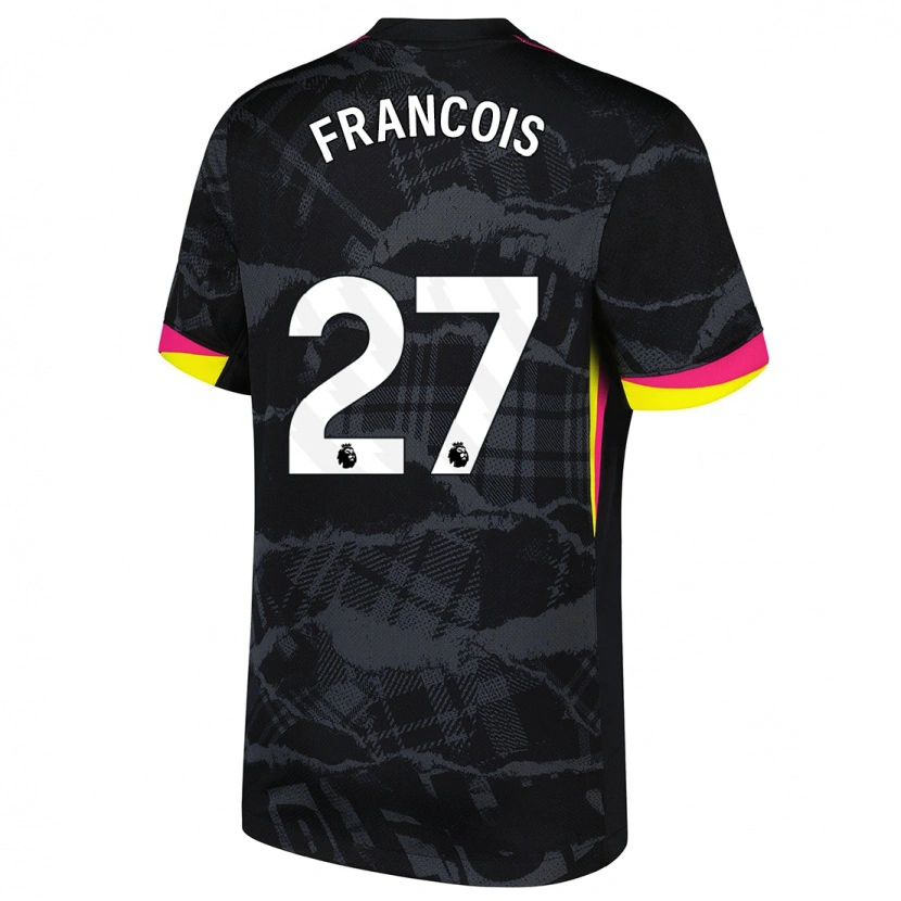 Danxen Herren Oriane Jean-François #27 Schwarz Rosa Ausweichtrikot Trikot 2024/25 T-Shirt