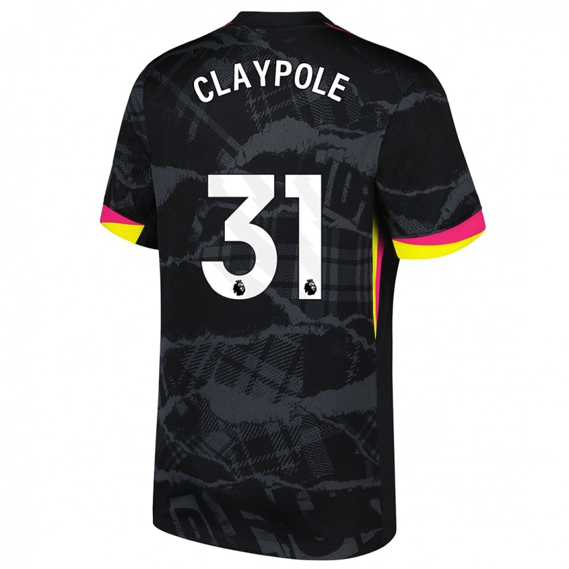 Danxen Herren Aimee Claypole #31 Schwarz Rosa Ausweichtrikot Trikot 2024/25 T-Shirt