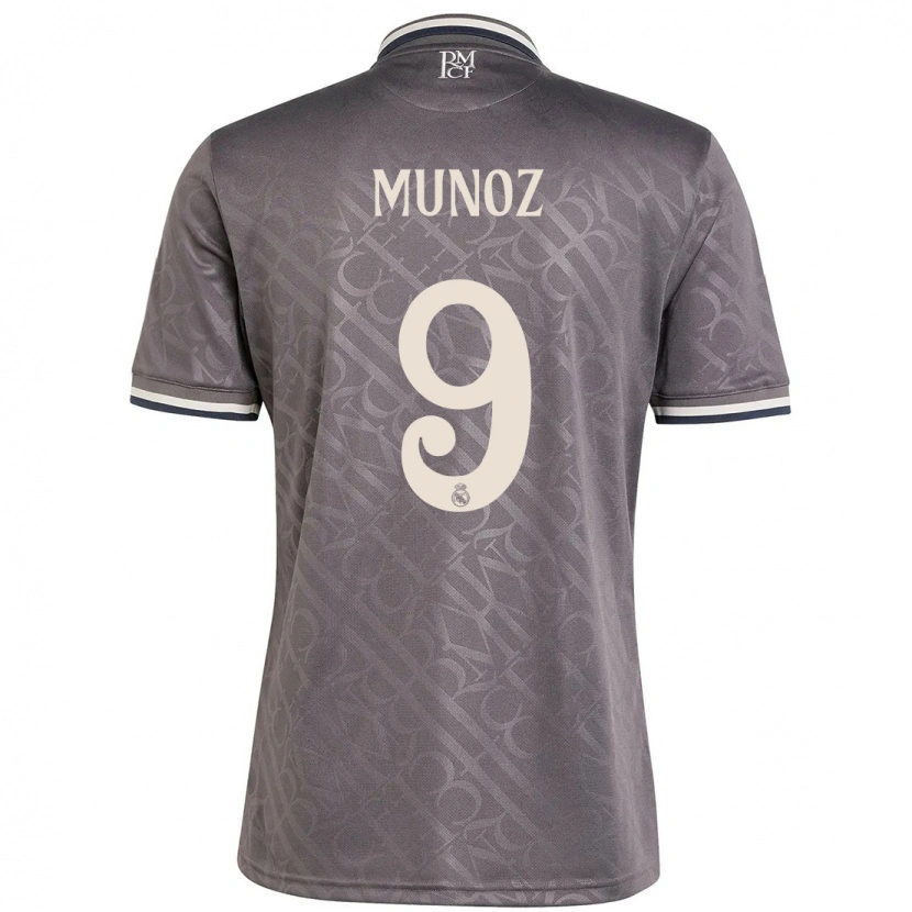 Danxen Herren Víctor Muñoz #9 Anthrazit Ausweichtrikot Trikot 2024/25 T-Shirt