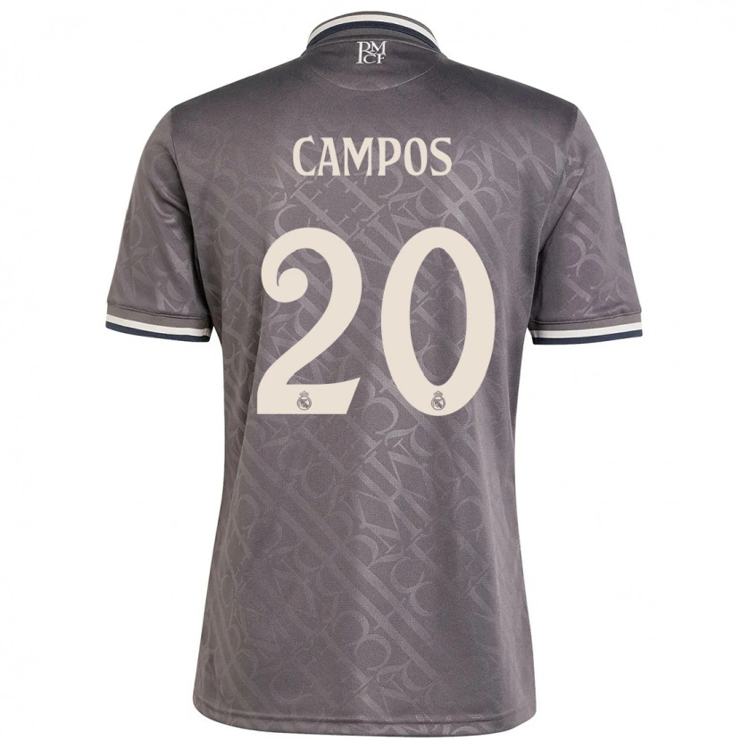 Danxen Herren Andrés Campos #20 Anthrazit Ausweichtrikot Trikot 2024/25 T-Shirt