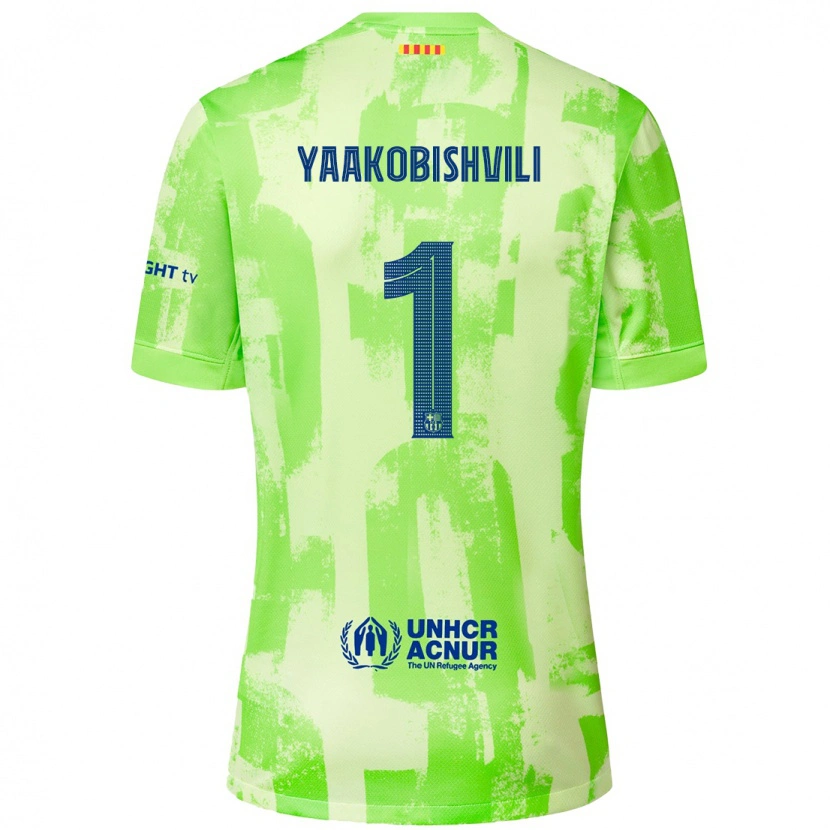 Danxen Herren Áron Yaakobishvili #1 Limettengrün Ausweichtrikot Trikot 2024/25 T-Shirt