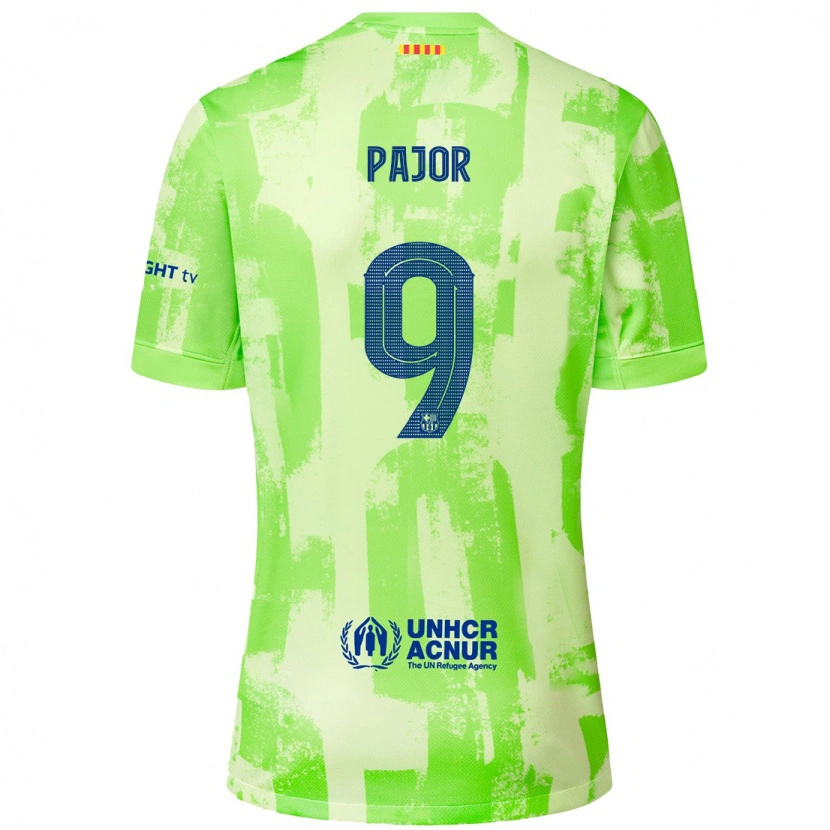 Danxen Herren Ewa Pajor #9 Limettengrün Ausweichtrikot Trikot 2024/25 T-Shirt