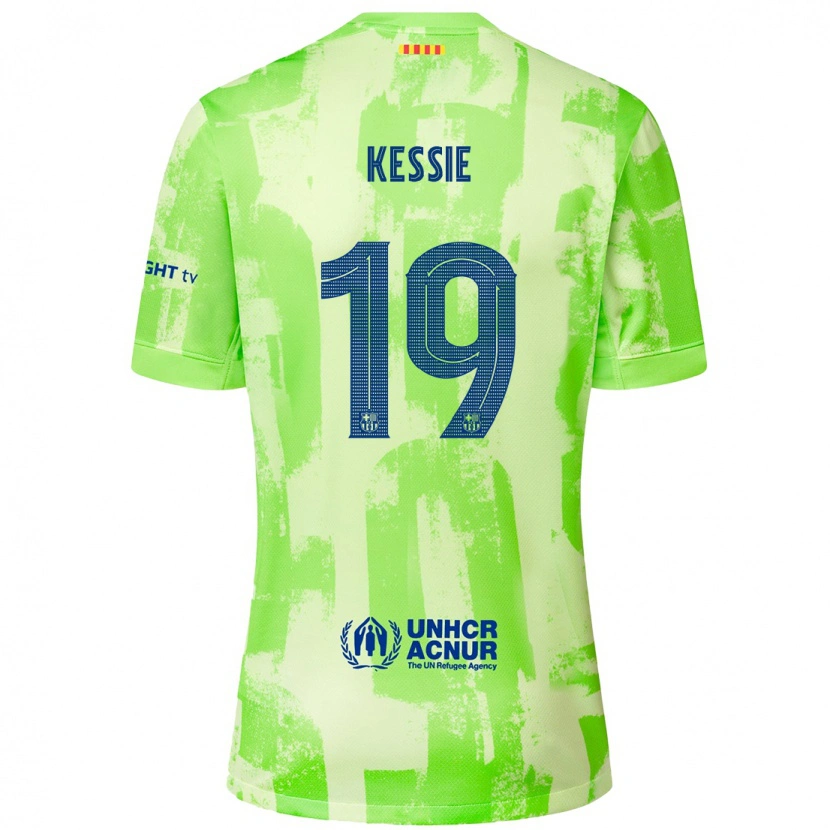 Danxen Herren Franck Kessie #19 Limettengrün Ausweichtrikot Trikot 2024/25 T-Shirt