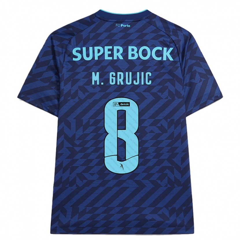 Danxen Herren Marko Grujic #8 Marineblau Ausweichtrikot Trikot 2024/25 T-Shirt