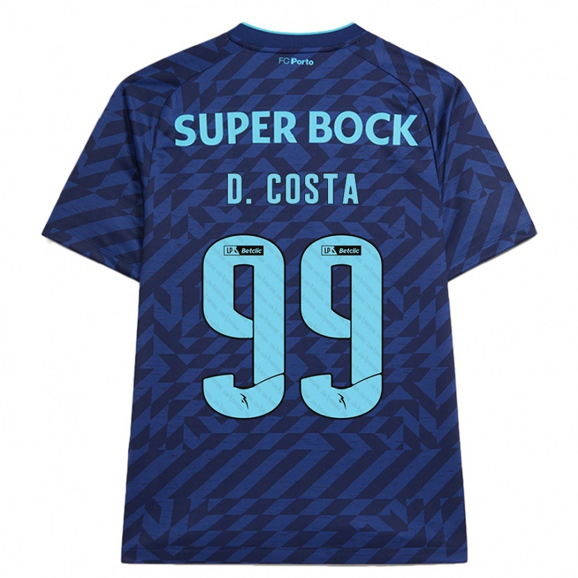 Danxen Herren Diogo Costa #99 Marineblau Ausweichtrikot Trikot 2024/25 T-Shirt
