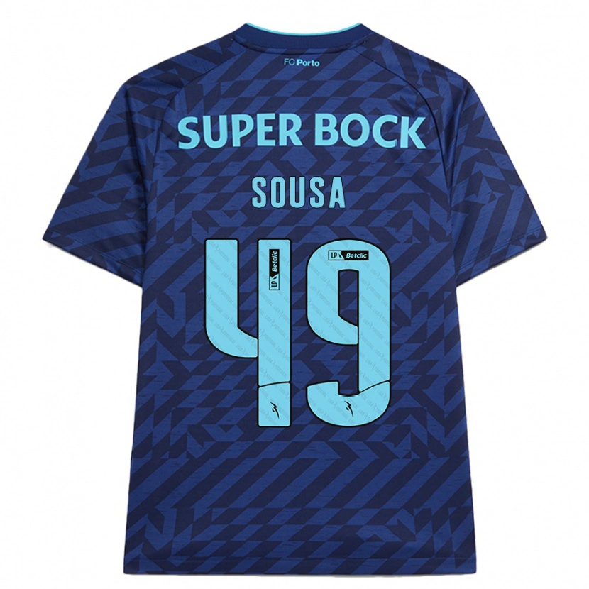 Danxen Herren Gonçalo Sousa #49 Marineblau Ausweichtrikot Trikot 2024/25 T-Shirt