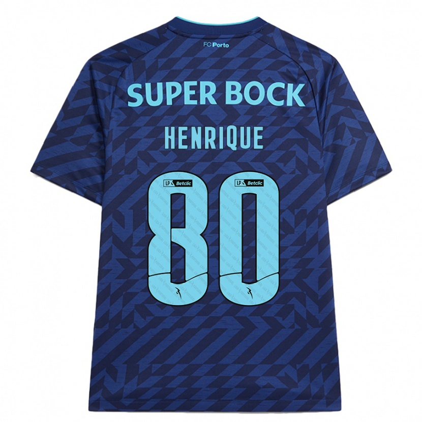Danxen Herren Kaio Henrique #80 Marineblau Ausweichtrikot Trikot 2024/25 T-Shirt